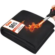 40'' x 40'' Welding Blanket Fireproof 1/5"5mm Thickened Heat Resistant Mat Fl...