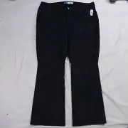 NEW Old Navy 24 Navy Blue Corduroy Extra High Rise Kicker Bootcut Cords Pants