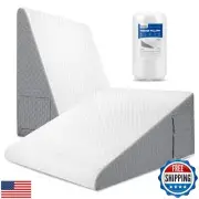 Forias Wedge Pillow for Acid Reflux Relief 12" Bed Wedge Pillow for Headboard