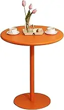 Round Bar Table,Bistro Pub Table with Metal Base Metal Tabletop, Cocktail Counter Table for Pub, Dining Room, Party 40/48/60/70cm