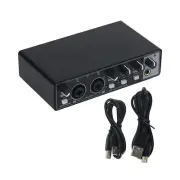 USB Audio Interface External Sound Card for Studio Singing Karaoke Recording