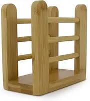 Napkin Holder, Bamboo Tissue Dispenser for Kitchen Countertop, Dining Table, Bar, Tabletop, Party, Bar, Freestanding Serviettes Organizer Decor Stand