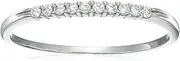[Vir Jewels] 1/10 ctw Petite Diamond Wedding Band in 10K White Gold