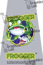 Replacement Game Cartridge Label - Frogger for Atari 2600