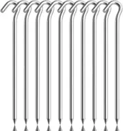 10PCS Aluminum Tent Stakes Pegs with Hooks Camping Tent Stakes for Outdoor