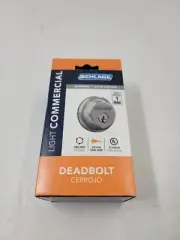 Schlage Light Commercial Deadbolt Lock Satin Chrome