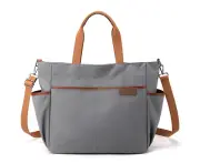 Canvas Shoulder Bag Casual Tote Bag Backpack Handbag Purse Rucksack For Women,Grey