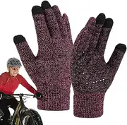 [Generic] Warm Winter Gloves | Touchscreen Gloves for Women and Men,Soft Windproof Warm Running Gloves, Thermal Hand Protection for Driving, Skiing