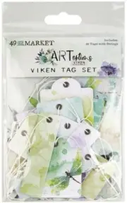 49 And Market Tag Set Artoptions VIKEN - 18 Tags with Strings AOV36899