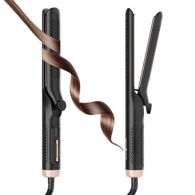 2-in-1 Hair Straightener and Curler, 360° Cool Airflow, 20 Million Negative I...