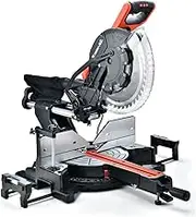 Baumr-AG 305mm Sliding Compound Mitre Saw 12 Inch Dual Bevel Sliding Drop Saw with Laser Guide, DBR-305