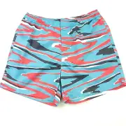 $340 Missoni Zig-Zag Swim Trunk Shorts Blue Macro Fiammatoazz Rosso Mens 2XL