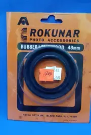 NOS 49mm Rubber Folding Lens Hood Camera Shade Rokunar Aetna Optix USA Seller