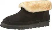 [PAMIR] Men's Sheepskin Boot Slippers Indoor Outdoor Ankle Booties with Memory Foam