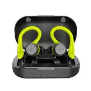 Wireless Mini 5.0 Stereo Waterproof Bluetooth Headset In-ear Sports Two-sided Stereo Headset TWS Smart Noise Cancellation (Green)