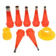 Stainless Steel Silicone Nozzle Tool Set Caulking Reusable Applicator Kit