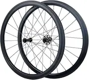 700C Carbon Road Bike Wheels Rim for V Brake Cover 38/50mm Bike Wheels Racing 28mm Width 45# Spokes Only 1830G Matte