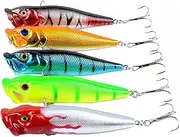 5-Color Floating Lure Bait 9.5cm Hard Plastic Fishing Gear for Activities - Lightweight & - Model Color-4