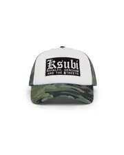 Buy Krome Puff Trucker Cap Camo | Ksubi ++