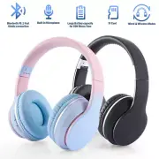 Wireless Bluetooth Headphones Super Bass Foldable Stereo Earphones Headsets Mic