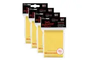 4x 60pc Ultra Pro Mini Deck Gaming Card Sleeve Protector 62x89mm Yellow