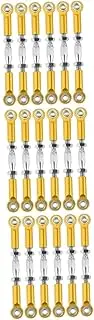 Totority 18 Pcs Racing Camber Linkage Rod Ends Adjustable Rc Turnbuckles Camber Links Rc Front Rear Steering Link Rc Car Push Rod Aluminum Turnbuckles Rc Rod Metal Rod Remote Control Car
