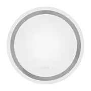 Bathroom Round Touch LED Light Anti-fog Makeup Mirror Wall Mount Decor Bluetooth 80cm