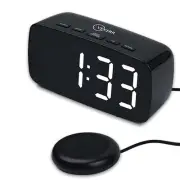 Loud Alarm Clock with Bed Shaker, Vibrating Alarm Clock for Heavy Sleepers, M...