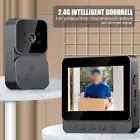 Wireless Video Doorbell Camera Bell Intercom 4 3 IPS Screen Automatic Recording