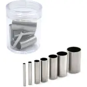 Clay Cutters,7Pcs Hole Hollow Punch Cutter Set Stainless Steel Indentation Round Circle Shape Cutters Mold Ceramics Dotting Baking Mold Cutter Punch T