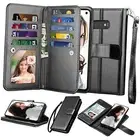 NJJEX Wallet Case for Galaxy S10E, for Galaxy S10E 5.8" Case, PU Leather Black