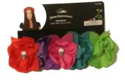 9" DOD Dia de los Muertos, Halloween Flowers and Skulls Colorful Adult Headband