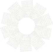 HONITANO Nail Art Adhesive Stickers 10 Sheets of Dual-side Nail Glue Tabs Easy Application No Visible Adhesive for