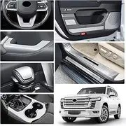 for Toyota Land Cruiser 300 LC300 2021 2022 2023 Inner Armrest Protection Trim Lc300 Electroplated Silver Interior Upgrade Modification Accessories (Interior Armrest)
