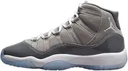 [AIR JORDAN] Little Kid's Jordan 11 Retro Cool Grey Medium Grey/Multi-Color (378039 005), Medium Grey/Multi-color-multi, 4 US