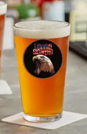 Lynyrd Skynyrd (Eagle) - Rock and Roll - 16oz Pint Beer Mixing Glass Pub Barware