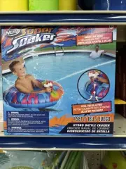 Nerf Super Soaker Hydro Battle Ride-On Cruiser – Inflatable Pool Float Water