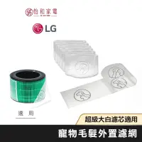 在飛比找蝦皮商城優惠-LG樂金 寵物毛髮專用 外置濾網 (一盒6入) ADQ751