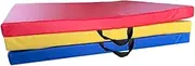 Frediuo Folding Exercise Mat Gymnastics Mat Tri Fold for Women with Carrying Handles Foldable Pad for Workout Dance Training Tumbling