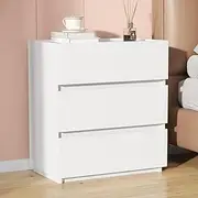 3 Drawer Dresser, 23.6''W Closet Drawers, Wooden Nightstand for Bedroom, Dresser Chest of Drawers Side Table Storage Cabinet for Home Office Entryway Hallway