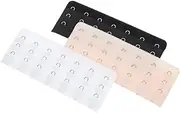 [OHPHCALL] 3pcs Bra Extender Set Stainless Steel 7 Hook 3 Row Adjustable Bra Band Strap Extensions for Women & Light Skin Tone