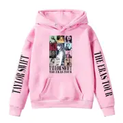 Taylor Swift Taylor Swift surrounding print boys and girls casual hooded sweatshirt-15 924-PK-Pattern 5 160cm