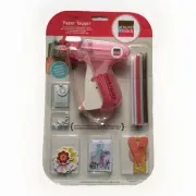 Paper Tagger Starter Set Around the Block Tags Eyelet Junk Journal Scrapbook New