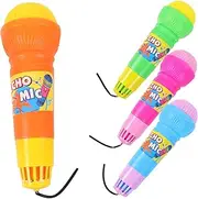 GARIOUANS 4Pcs Echo Microphone Novelty Microphone Props for Parties and Playtime Fun Singing and Role Playing Activities