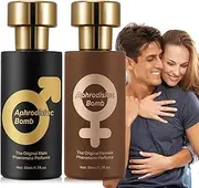 Lure Her Pheromone Cologne for Men & Women -Long Lasting Aphrodisiac Bomb Venom-Love Golden(2pcs)