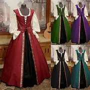 Lady Outlander Plus Size Retro Vintage Medieval Cocktail Dress Vintage Dress Dress Blouse / Shirt Masquerade Prom Dress Women's Adults' Costume Vintage Cosplay