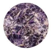 15" Amethyst Stone Table Top, Coffee Round Table Top