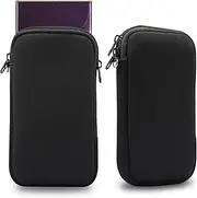 Belt Clip Case 6.9 inch Neoprene Phone Sleeve,Universal Pouch Pouch Sleeve Neck Bag with Zipper Compatible with iPhone 15 14 13 12 Pro Max,Compatible with Samsung S24 S23 S22 S21 Ultra W Neck Strap P