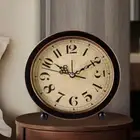 Delicate Mute Bedside Clock European Style Simple Digital Clock Living Room