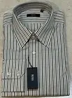 NEW! HUGO BOSS ENZO Stripe Black Label Dress Shirt - 16.5-32/33, green